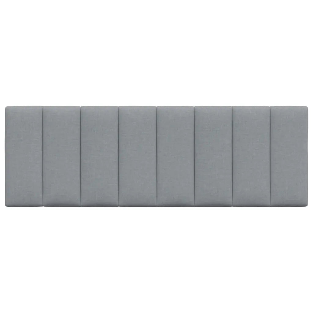Cuscino Testiera Hanko Grigio Chiaro 140 cm in Tessuto 4019163