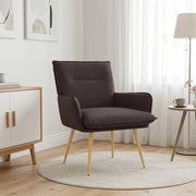 Poltrona Marrone Scuro Tessuto 42047702