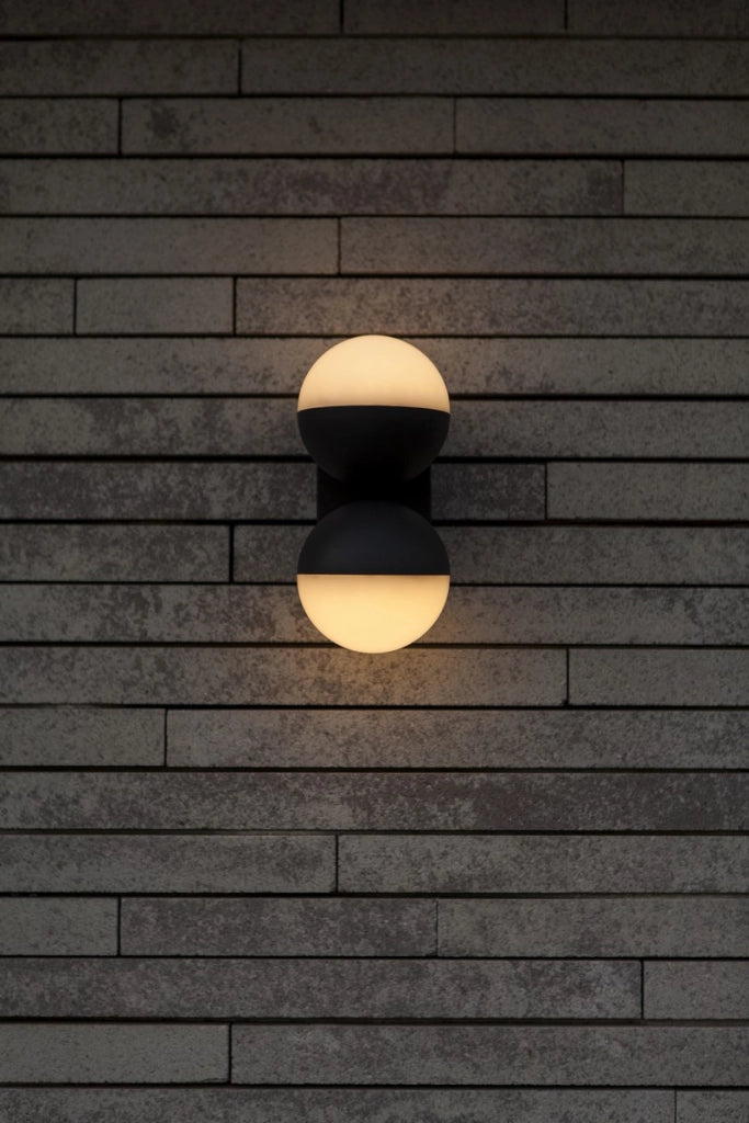 Applique esterna LOOMA LED doppia sfera IP54 Lutec