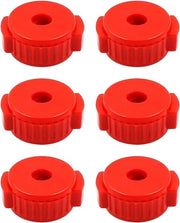Accessori per Batteria in Acciaio con Luce Verde per Set di 6 Pezzi in Rosso