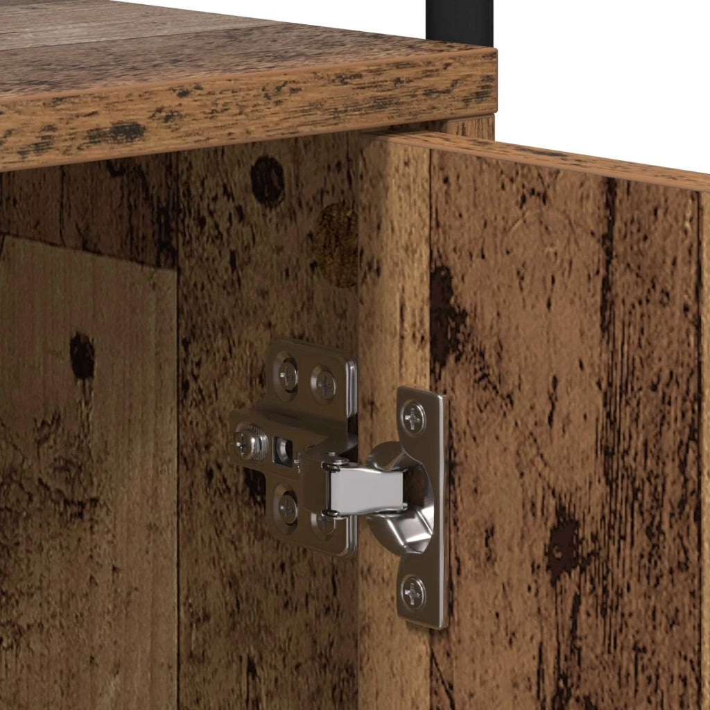 Armadio da Notte 2 pz Legno antico Legno ingegnerizzato 8007596