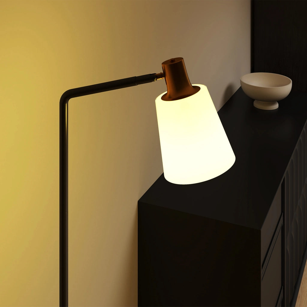 Lampada da Terra LED con Testa Girevole ¨C Minimal ¨C Nero