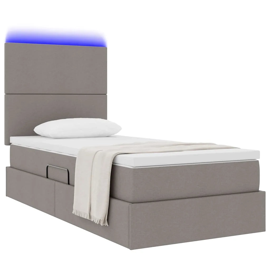 Letto con contenitore e LED Talpa 90 x 200 cm Poliestere