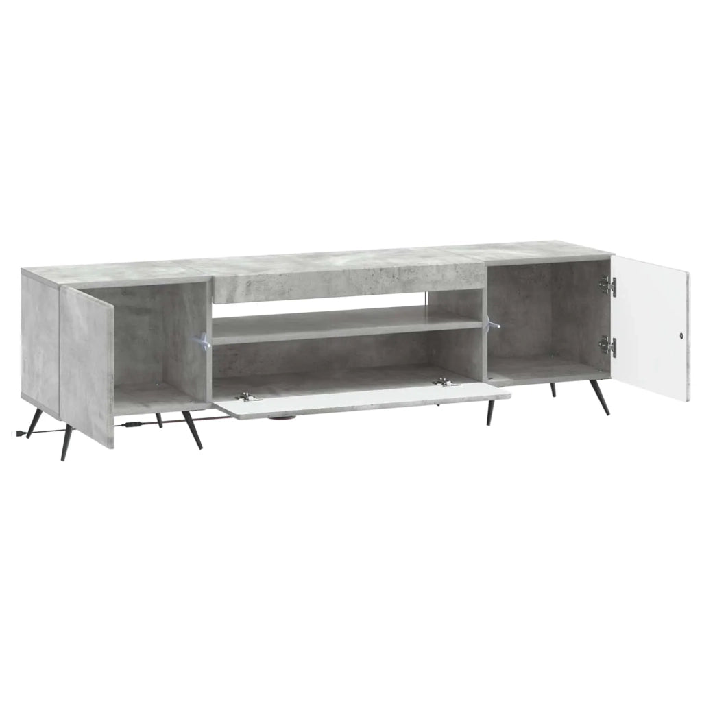 Mobile TV LED Grigio Cemento Legno ingegnerizzato 897568
