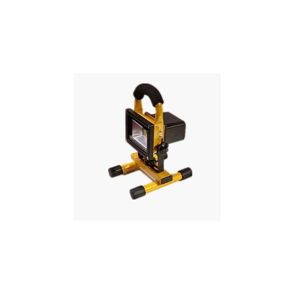 Trade Shop - Faro Ricaricabile Faretto Impermeabile Led Luce Bianca Emergenza Portatile -  10 Watt