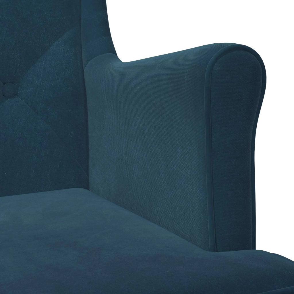 Poltrona Blu Velluto 42029915