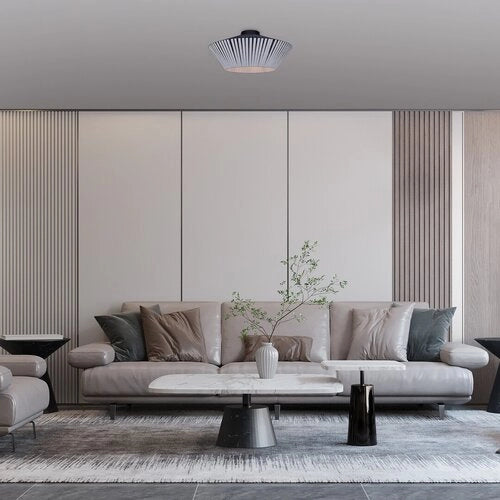 Plafoniera vintage grigia 40cm 1 luce E27 Rabalux Revan