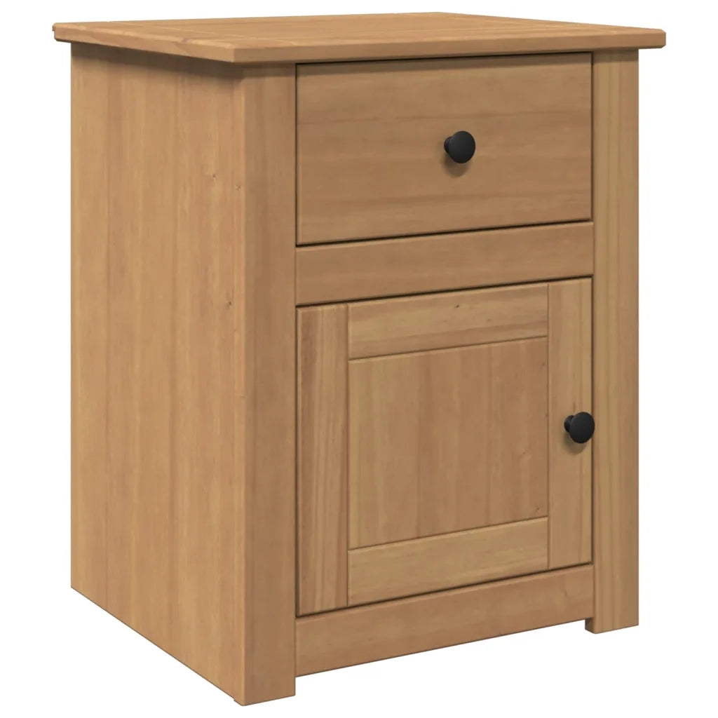 Comodino | Armadio da Notte | Mobiletto da notte PANAMA 46x40x57 cm in Legno Massello di Pino