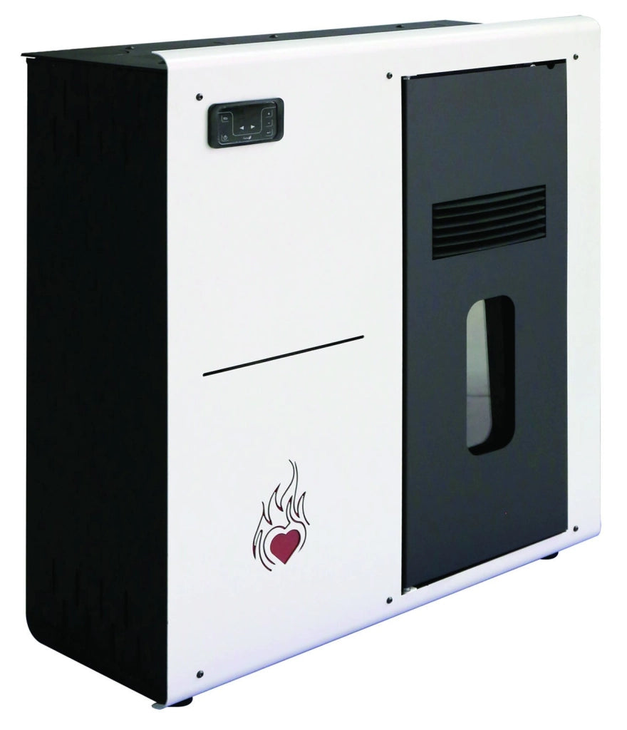 STUFA  A PELLET 7,89KW CUORE CALDO SLIM 8 BIANCA 84x30xH90 CM