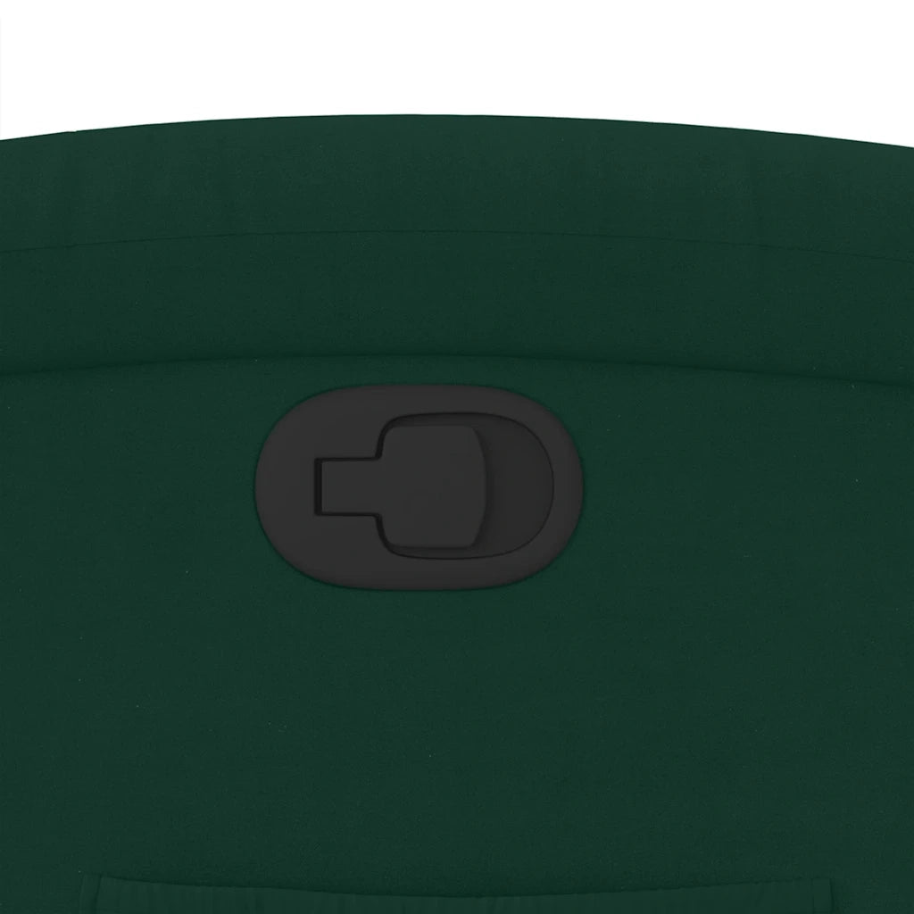 Poltrona | Sedia Relax Reclinabile Verde Scuro in Velluto