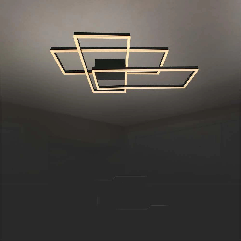 Plafoniera LED dimmerabile nera 3000K V-TAC VT-7926