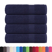 Asciugamani da doccia FROGN 4 pezzi Blu navy 70x140 cm 360 g/m2