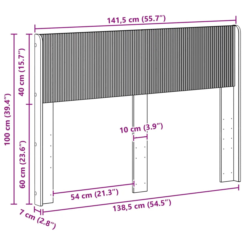 Testiera Letto Nero PB 889706