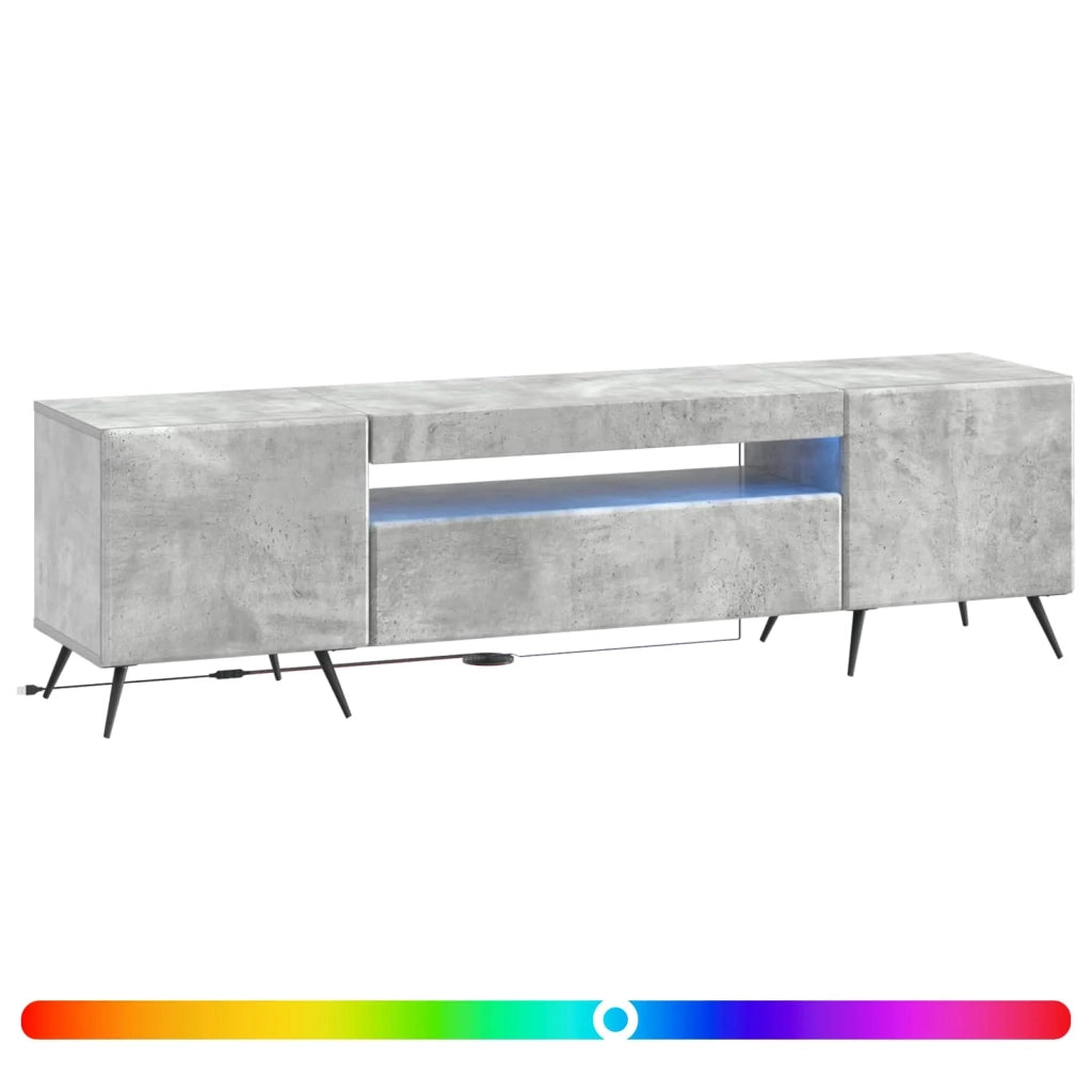 Mobile TV LED Grigio Cemento Legno ingegnerizzato 897568