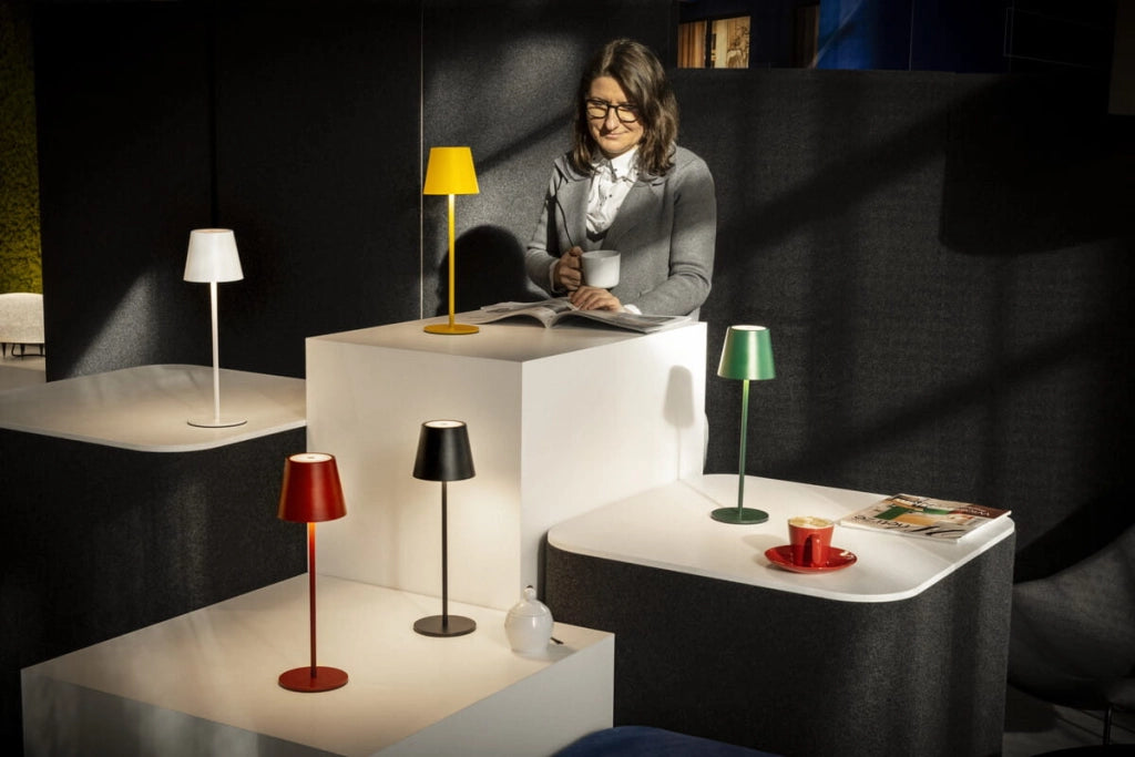 Lampada da tavolo LED cordless dimmerabile gialla Kanlux
