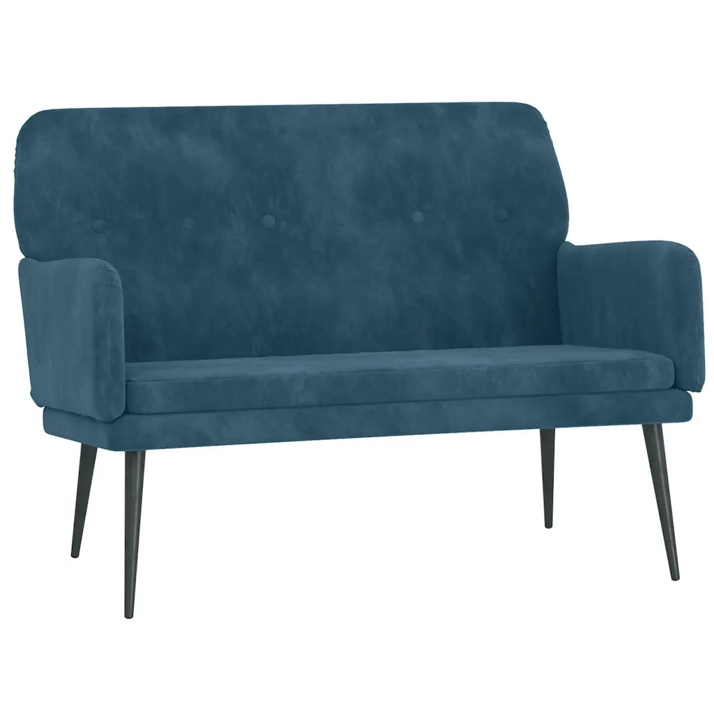 Panca-Sgabello Blu 108x79x79 cm in Velluto 634918