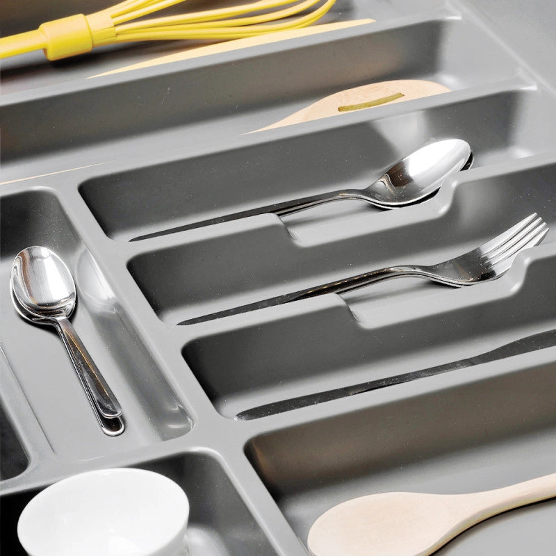 Contenitori per cassetti da cucina Recycle con coperchio anti-odore, Altezza 266, 1x15 lt, Grigio antracite Tecnoplast..