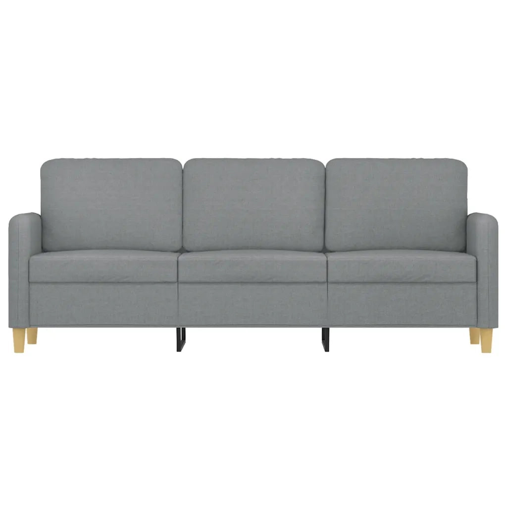 Divano a 3 Posti-Sofa 3 Posti Grigio Chiaro 180 cm in Tessuto 366247