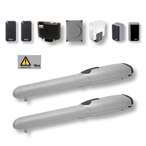 NICE WINGO WINGO 4024KCE BT 24V KIT AUTOMAZIONE CANCELLO BATTENTE ANTA ELETTRICO
