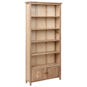 Libreria scaffale con mensole in legno chiaro in stile rustico