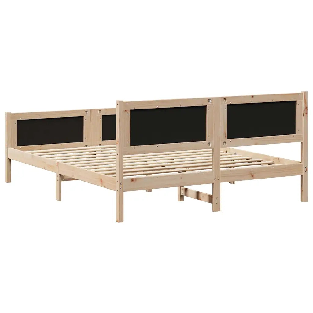 Struttura del Letto Marrone e grigio chiaro 150 x 200 cm