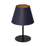 Lampada tavolo Arden Luminex nera 33cm E27 blu-oro