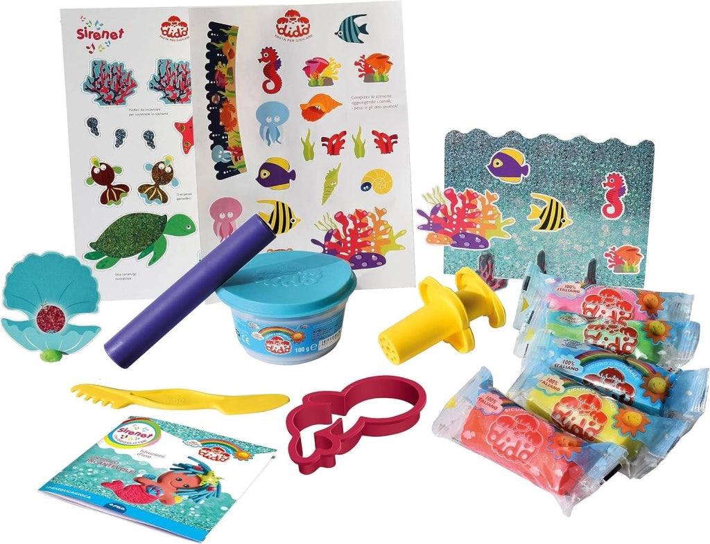 DIDO' GIOCACREA SIRENETTA PER BAMBINI 350 GR CON DIDOGLITTER