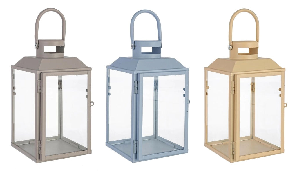 Lanterna Simple Blu, Rosa, Beige D.80 - Bizzotto