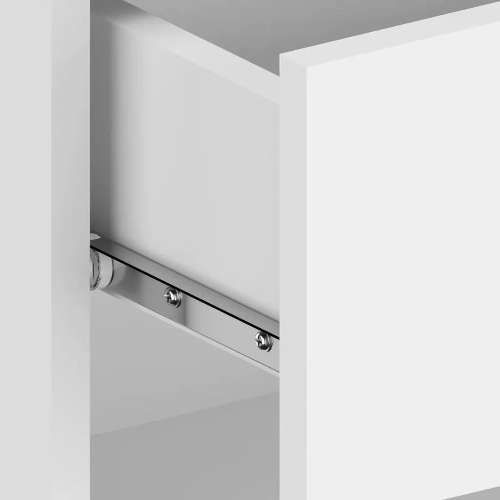 Comodino | Armadio da Notte | Mobiletto da notte a Parete Bianco