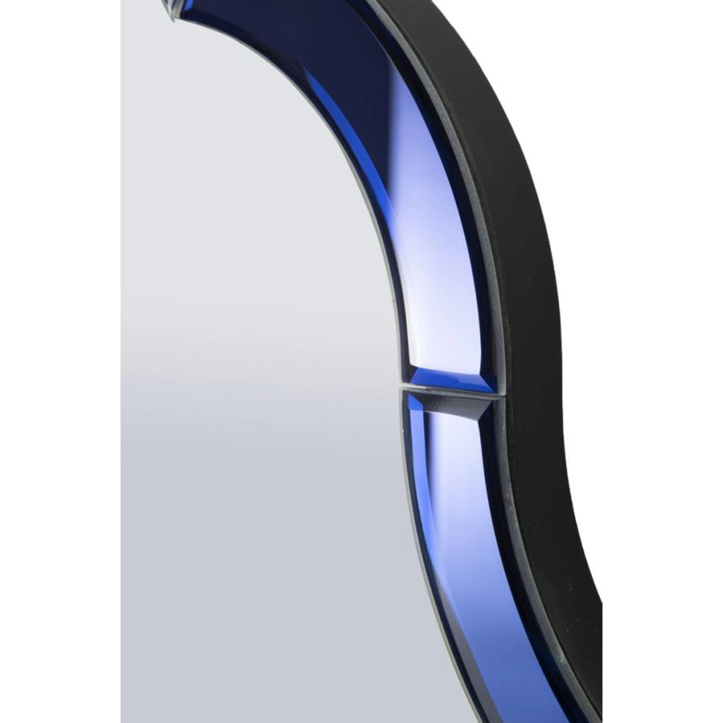 Specchio con Cornice Classico 2, Blu, MDF, 150x55x2 cm