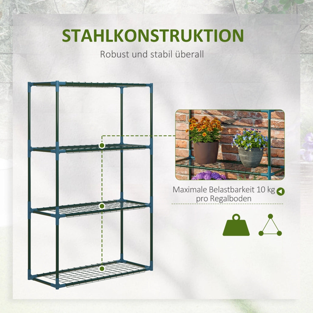 Scaffale per piante ¨C Minimal ¨C verde, metallo, 70x27x110 cm