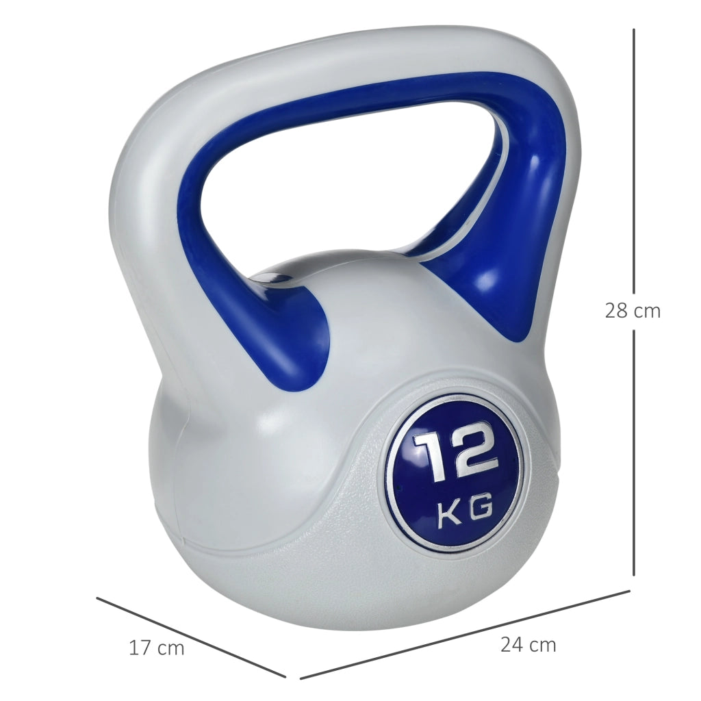 Kettlebell 12 kg ¨C zephmum ¨C blu 24x17x28 cm