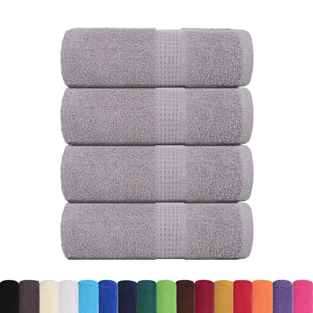 Asciugamani da bagno FROGN 4 pz Grigio 30x30 cm 360 g/m² 136825