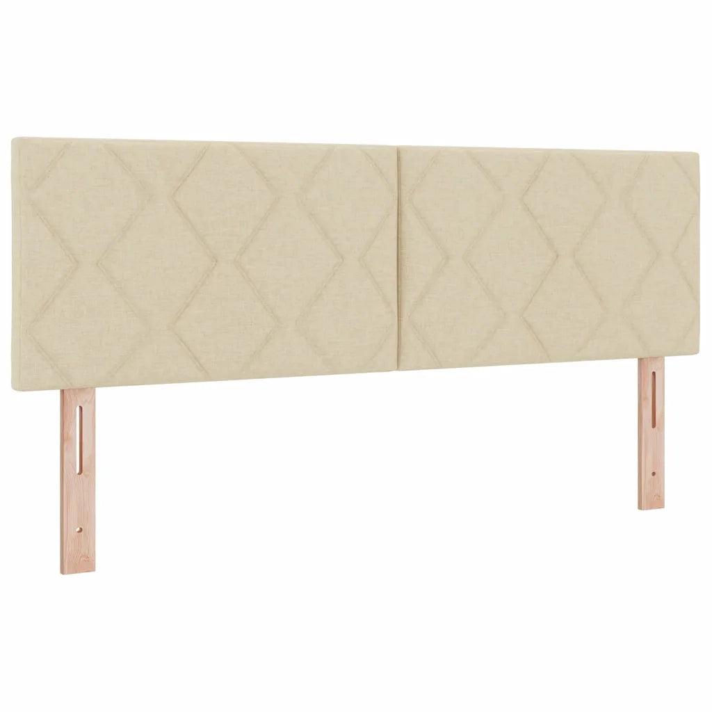<strong>Letto a Molle< / strong> Crema 140 x 200 cm Tessuto