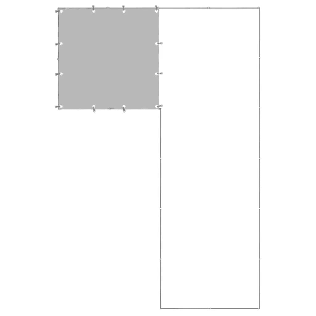 Gabbia per cani da esterno recinto per animali colore argento 4,84 m² acciaio codice 02_0000278