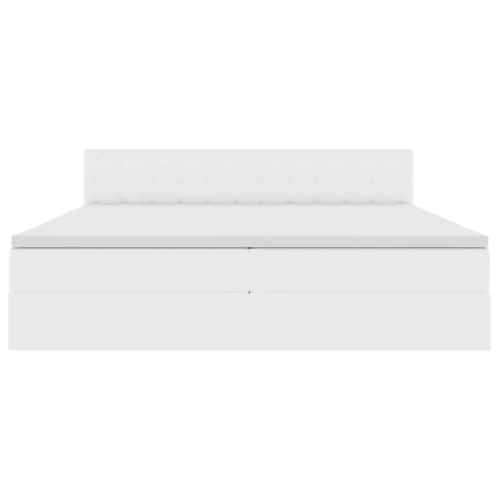 Letto con contenitore e LED con led Grigio chiaro 200 x 200 cm