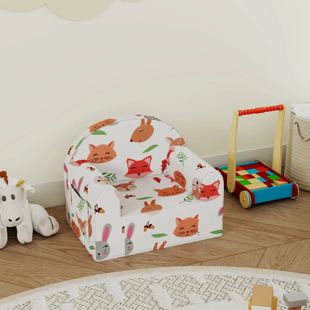 Poltrona per Bambini ¨C zephmum ¨C Bianco 54x40x43 cm