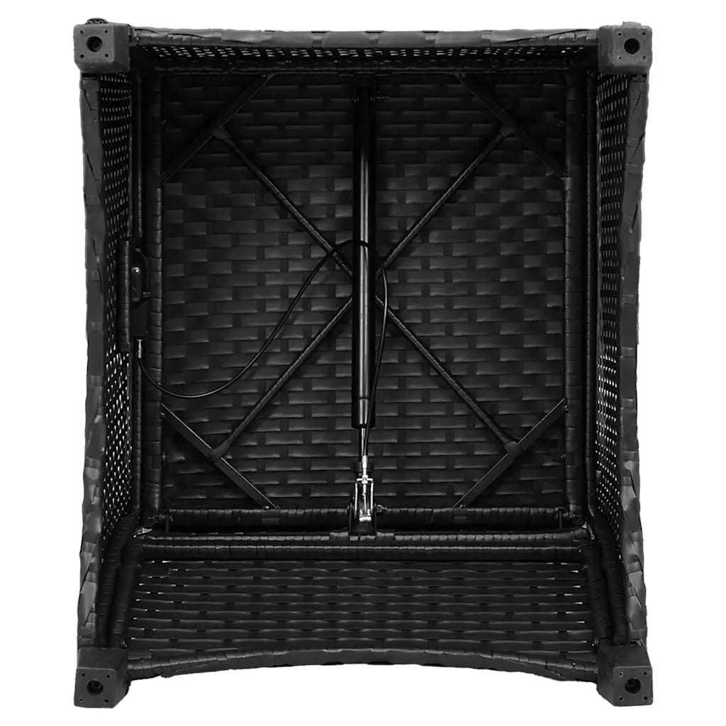 Poltrona reclinabile Nero 56 x 66 x 95 cm polyrattan 42003418