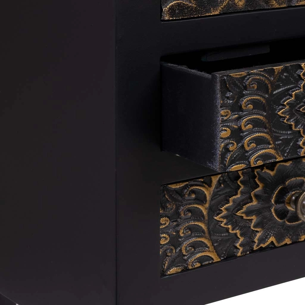 Armadio in legno con 4 cassetti e 2 porta 63x26x100