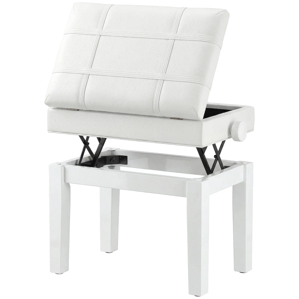 Sgabello regolabile in legno ¨C Minimal ¨C bianco