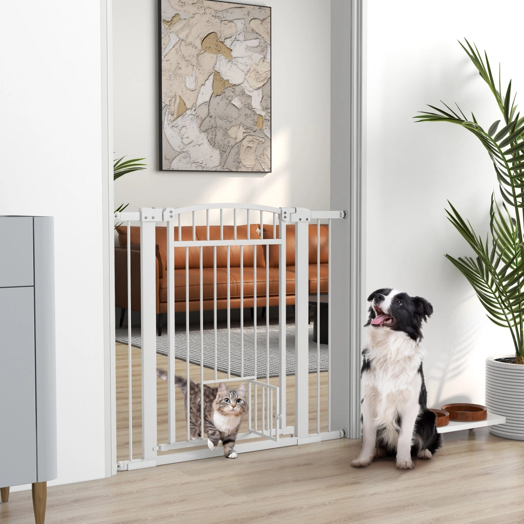 Barriera per cani ¨C zephmum ¨C Bianco 76-104 cm