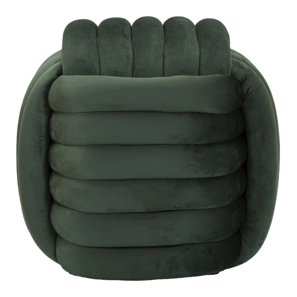 Pouf Gomitolo 6, Verde, Cotone, 45x45x45 cm