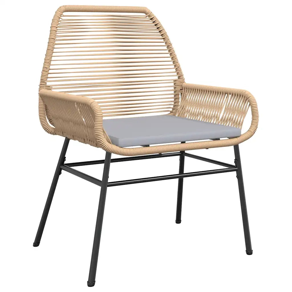 Set da Pranzo da Giardino 9 pz con Cuscini Polyrattan Vetro 3334575