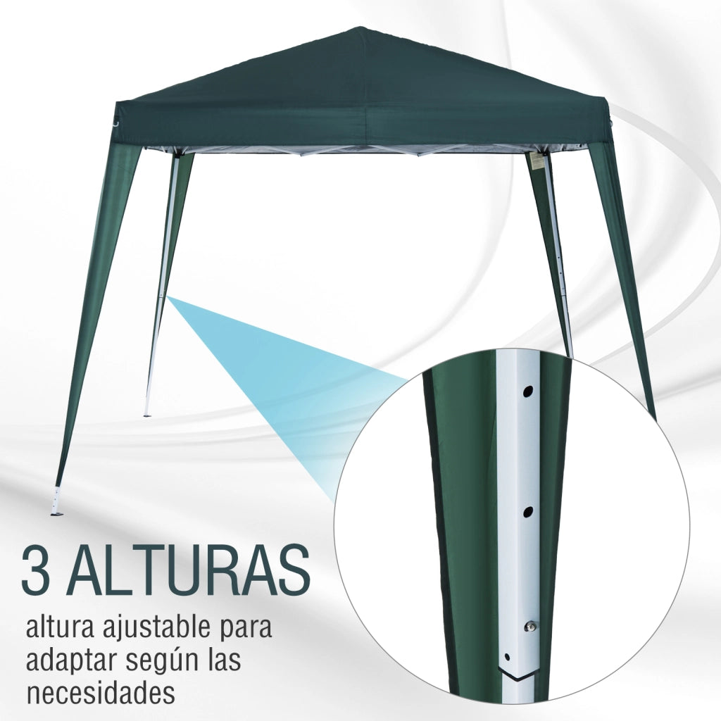 Gazebo pieghevole ¨C Minimal ¨C verde 240x240 cm