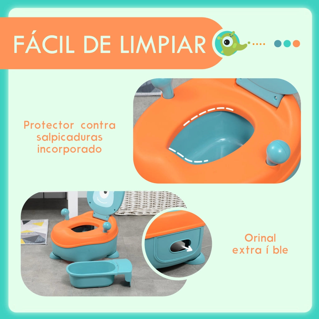 Orinal Beb¨¨ Bambini Forma Alien ¨C zephmum ¨C Blu 35.6x35.7x22.2 cm