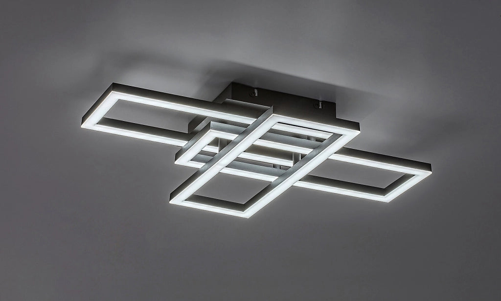 Plafoniera LED Rabalux Mereni nera 40W dimmerabile telecomando