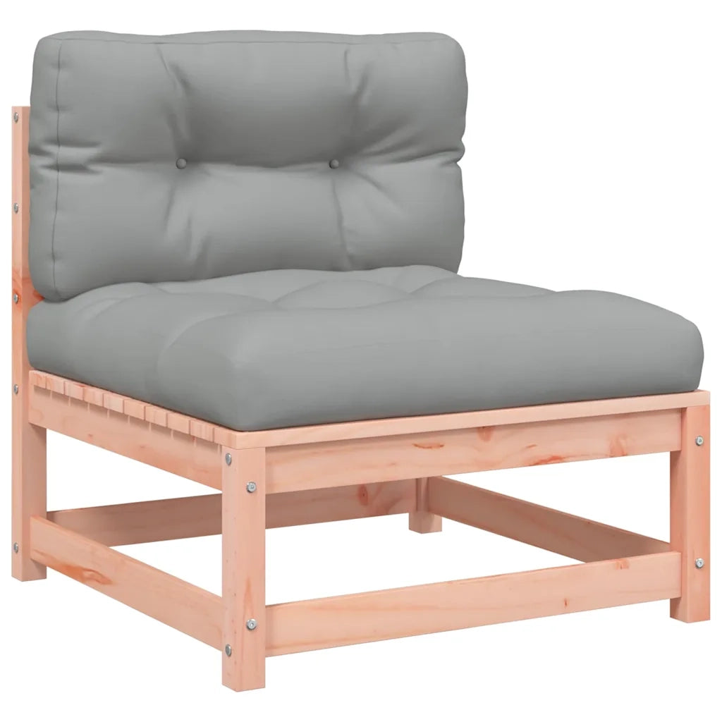 Divano da Giardino Senza Braccioli con Cuscini e Poggiapiedi-Sofa da Giardino-Divano da esterno 717739