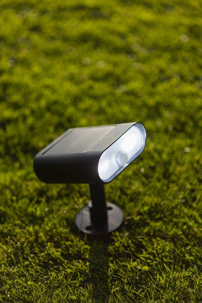Applique esterno solare LED 7W sensori nera Lutec