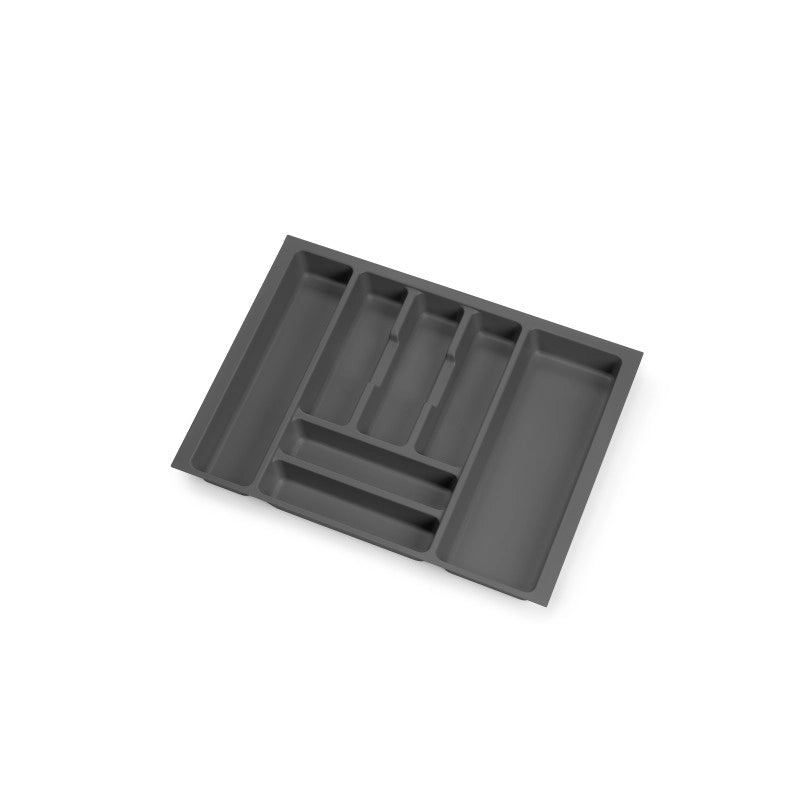 Portaposate Optima Vertex/Concept, profondità 500 mm, spessore 16 mm, modulo 400 mm, Tecnoplastica, Grigio antracite