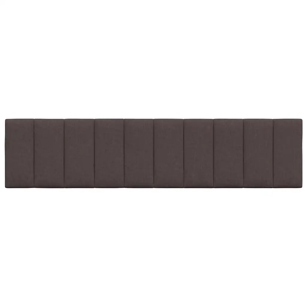 Cuscino Testiera Hanko Marrone Scuro 200 cm in Tessuto 4019187